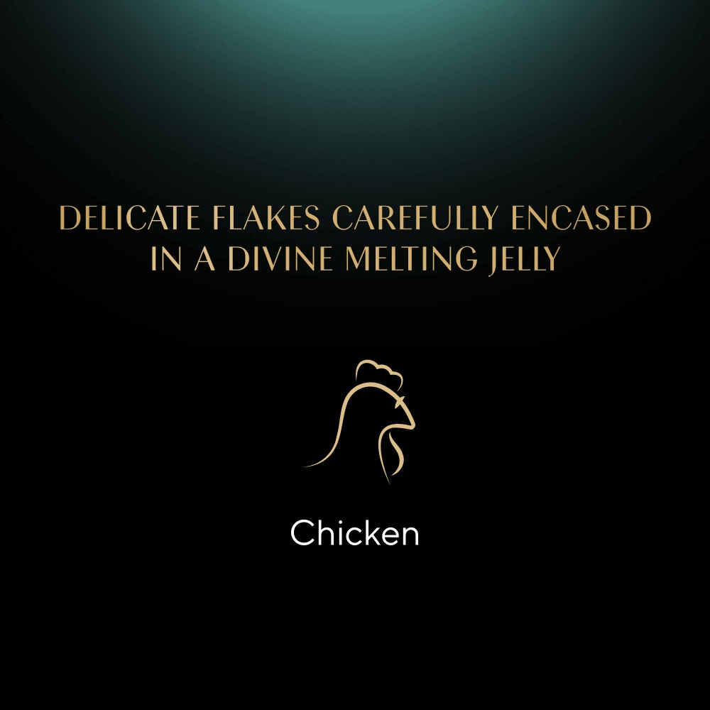 SHEBA® Fine Flakes Adult Cat Food with Chicken in Jelly 85g Tray - 4