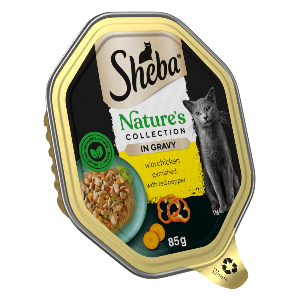 SHEBA® Nature's Collection Adult Cat Food with Chicken in Gravy 85g Tray - 1