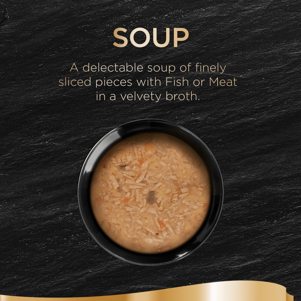 Sheba Classics Soup Adult Wet Cat Food Pouches with Tuna Filets 4 x 40g - 2