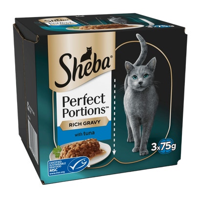 PERFECT PORTIONS™ Adult Wet Cat Food  Tuna Chunks Tray